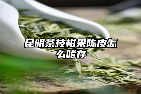 昆明茶枝柑果陈皮怎么储存