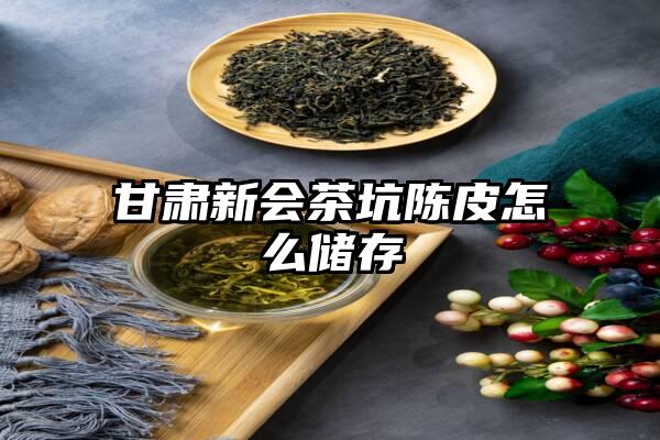 甘肃新会茶坑陈皮怎么储存