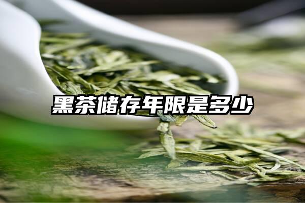 黑茶储存年限是多少