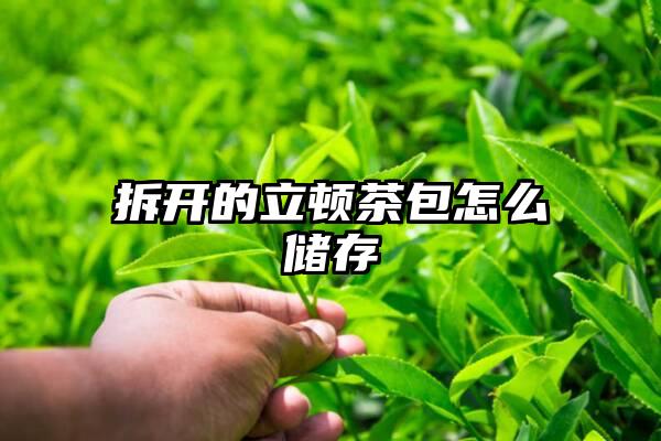 拆开的立顿茶包怎么储存