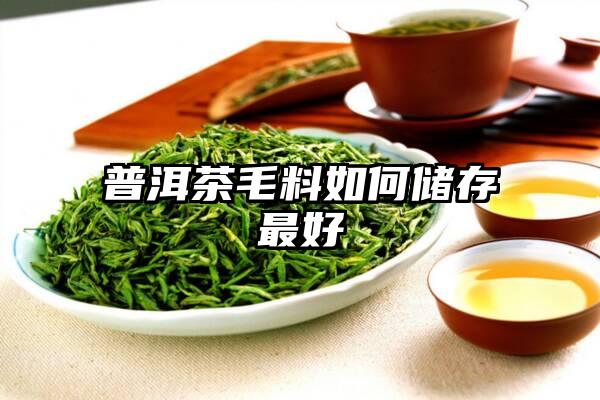 普洱茶毛料如何储存最好