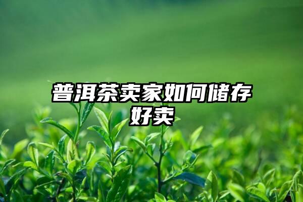 普洱茶卖家如何储存好卖