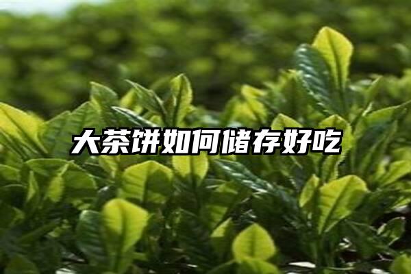 大茶饼如何储存好吃