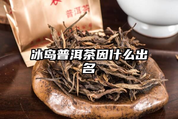 冰岛普洱茶因什么出名