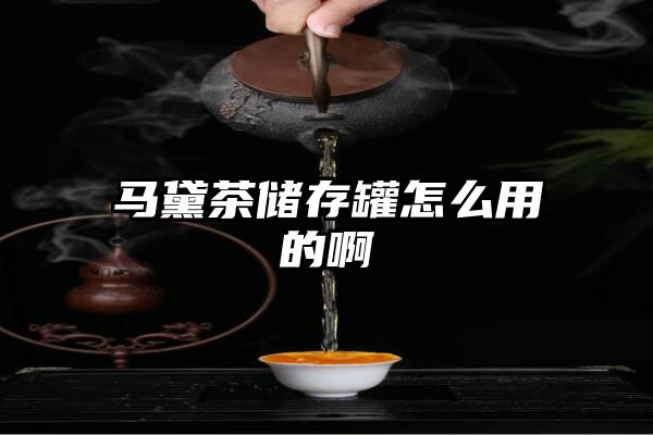 马黛茶储存罐怎么用的啊