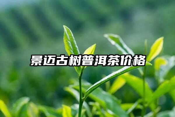 景迈古树普洱茶价格