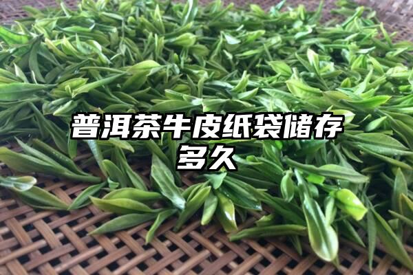 普洱茶牛皮纸袋储存多久