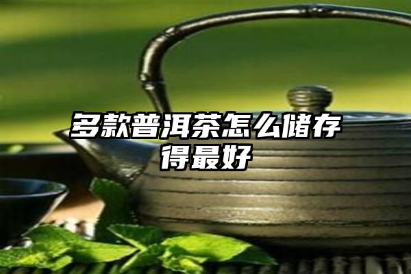 多款普洱茶怎么储存得最好