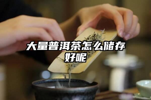 大量普洱茶怎么储存好呢