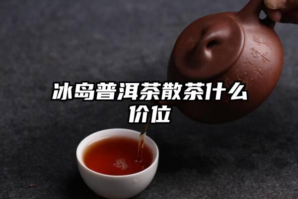 冰岛普洱茶散茶什么价位