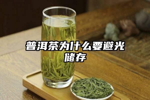 普洱茶为什么要避光储存