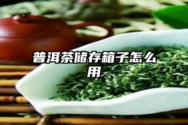 普洱茶储存箱子怎么用