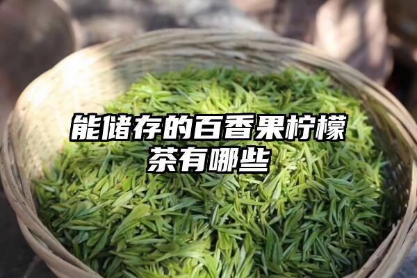 能储存的百香果柠檬茶有哪些