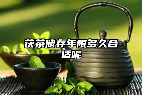 茯茶储存年限多久合适呢