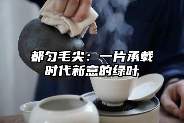 都匀毛尖：一片承载时代新意的绿叶