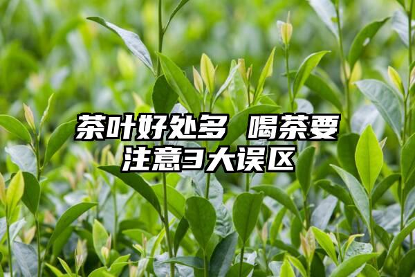 茶叶好处多 喝茶要注意3大误区