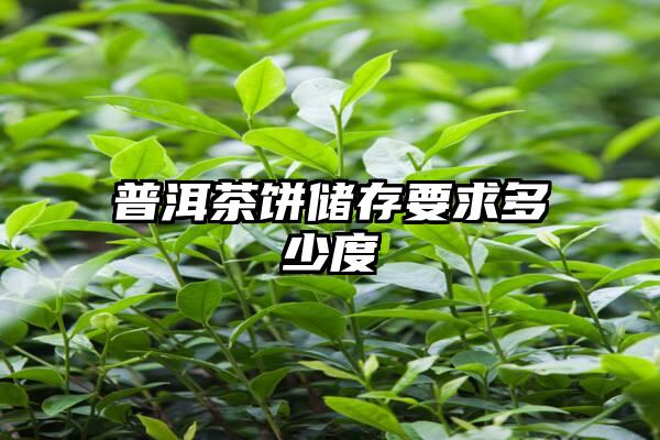 普洱茶饼储存要求多少度