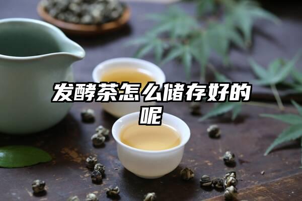 发酵茶怎么储存好的呢