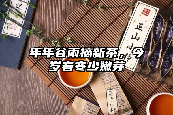 年年谷雨摘新茶，今岁春寒少嫩芽