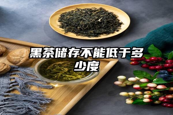 黑茶储存不能低于多少度