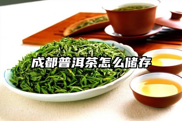 成都普洱茶怎么储存