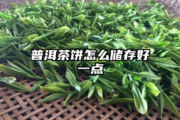 普洱茶饼怎么储存好一点