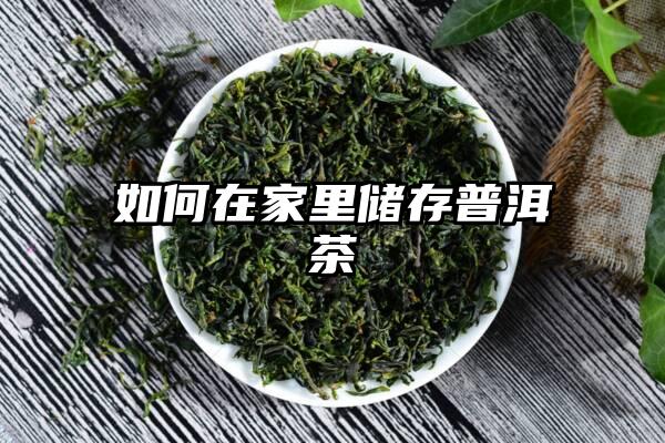 如何在家里储存普洱茶