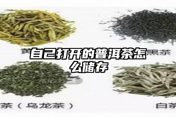 自己打开的普洱茶怎么储存