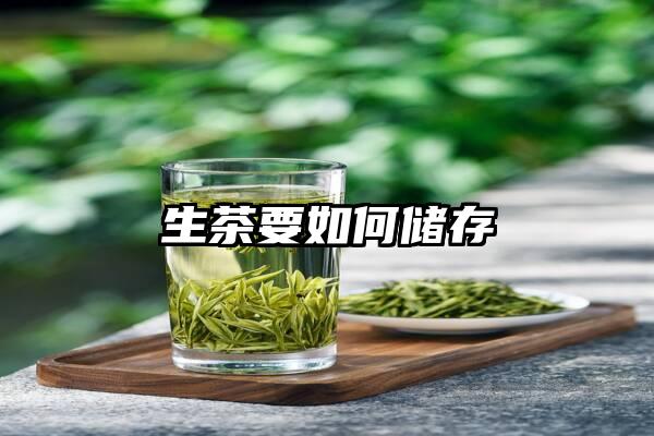 生茶要如何储存