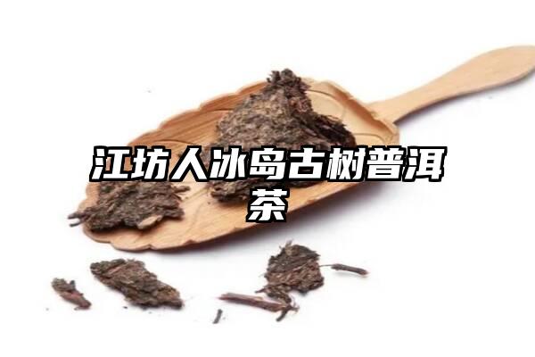 江坊人冰岛古树普洱茶