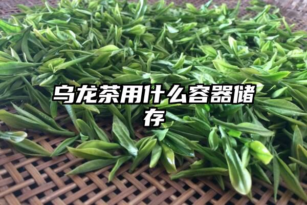 乌龙茶用什么容器储存