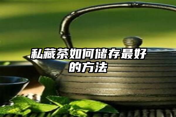 私藏茶如何储存最好的方法