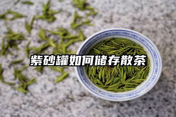 紫砂罐如何储存散茶