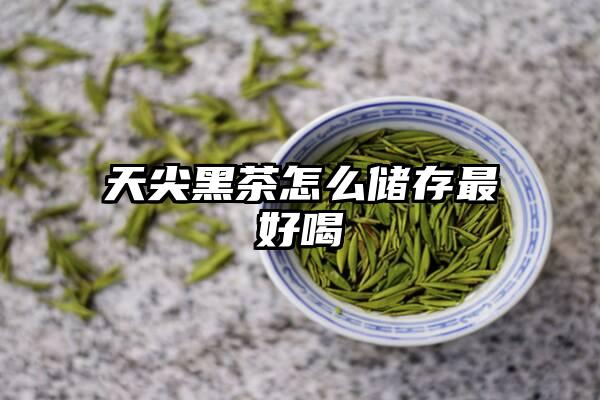 天尖黑茶怎么储存最好喝