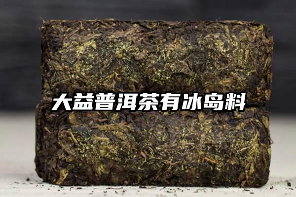 大益普洱茶有冰岛料