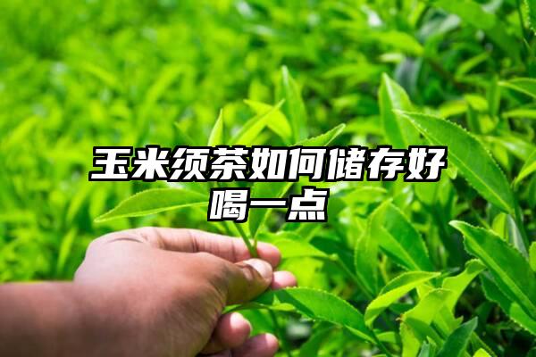 玉米须茶如何储存好喝一点