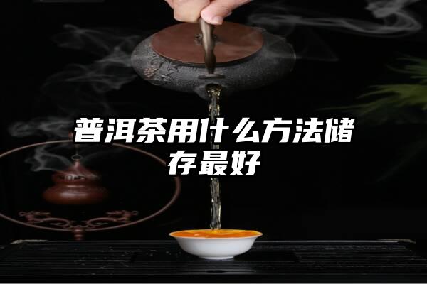 普洱茶用什么方法储存最好