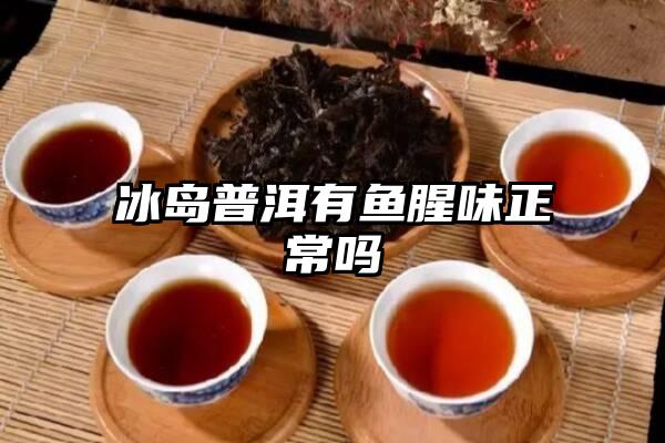 冰岛普洱有鱼腥味正常吗