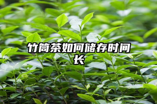 竹筒茶如何储存时间长