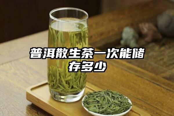 普洱散生茶一次能储存多少