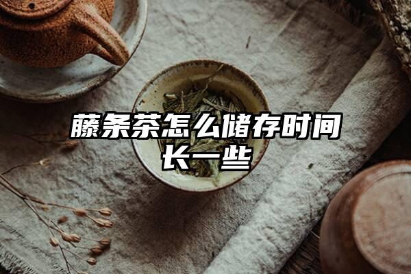 藤条茶怎么储存时间长一些