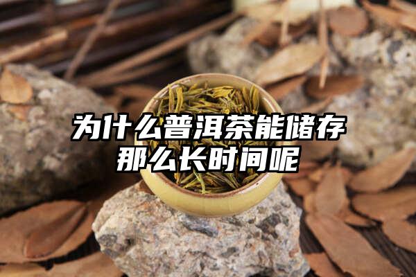 为什么普洱茶能储存那么长时间呢