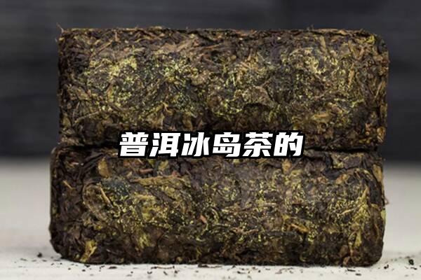 普洱冰岛茶的