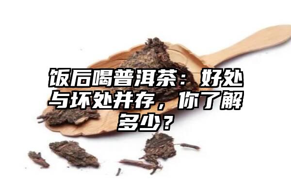 饭后喝普洱茶：好处与坏处并存，你了解多少？