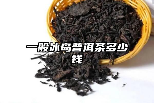 一般冰岛普洱茶多少钱