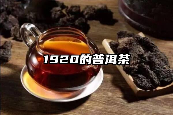 1920的普洱茶