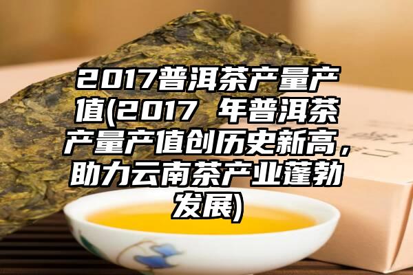 2017普洱茶产量产值(2017 年普洱茶产量产值创历史新高，助力云南茶产业蓬勃发展)
