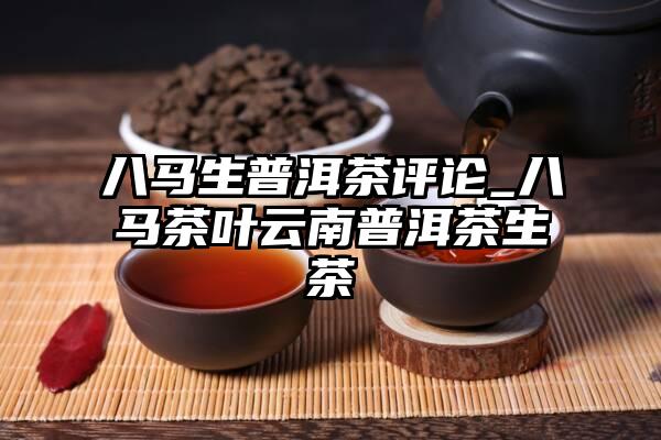 八马生普洱茶评论_八马茶叶云南普洱茶生茶