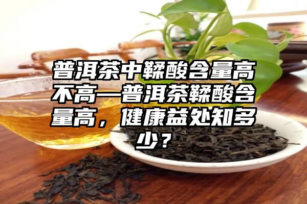 普洱茶中鞣酸含量高不高—普洱茶鞣酸含量高，健康益处知多少？